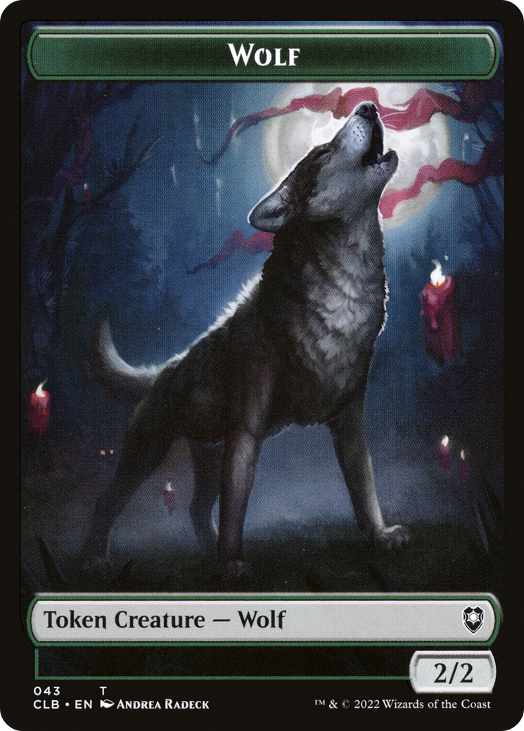 Wolf (TCLB-043) - Battle for Baldur's Gate Tokens-1