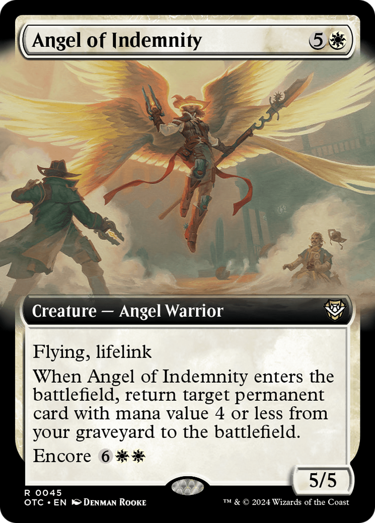 Angel of Indemnity (Extended Art) [Outlaws of Thunder Junction Commander]-1
