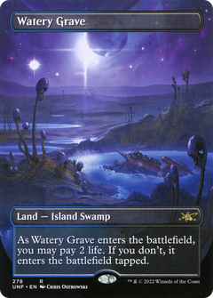 Watery Grave (Borderless) (UNF-278) - Unfinity (Borderless) Foil-1