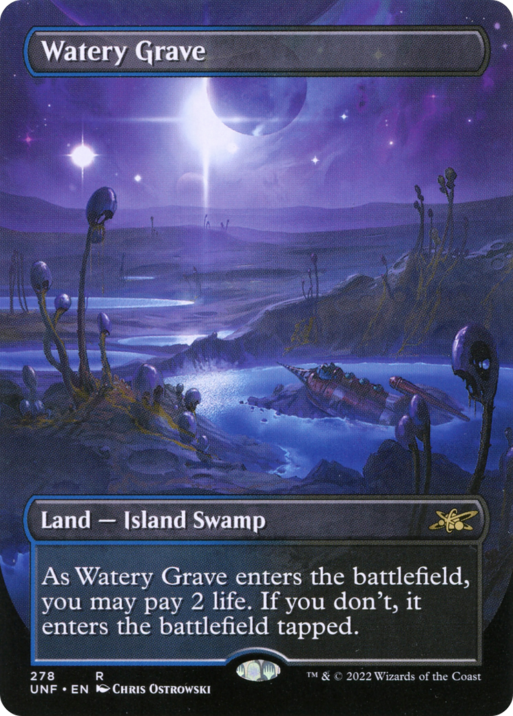 Watery Grave (Borderless) (UNF-278) - Unfinity (Borderless) Foil-1
