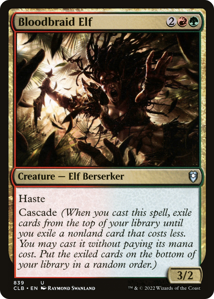 Bloodbraid Elf [Commander Legends: Battle for Baldur's Gate]-1