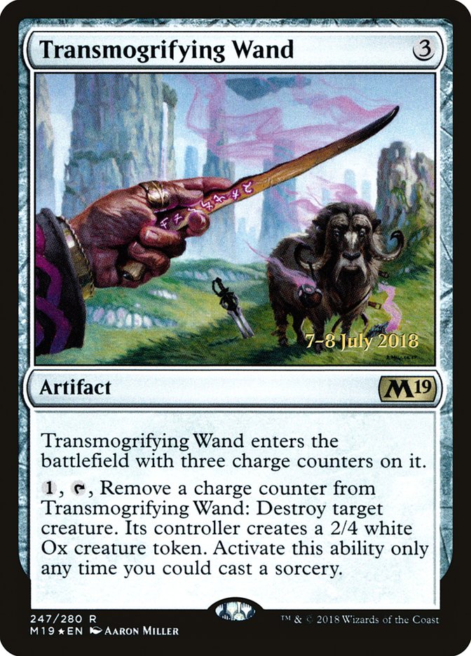 Transmogrifying Wand [Core Set 2019 Prerelease Promos]-1