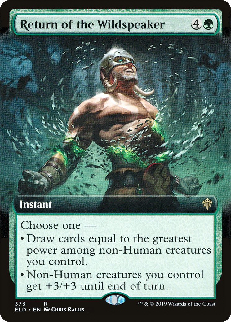 Return of the Wildspeaker (Extended Art) [Throne of Eldraine]-1