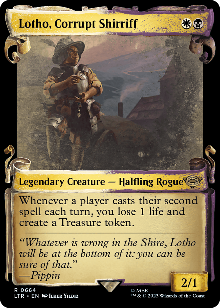 Lotho, Corrupt Shirriff [The Lord of the Rings: Tales of Middle-Earth Showcase Scrolls]-1