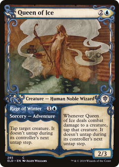 Queen of Ice // Rage of Winter (Showcase) [Throne of Eldraine]-1