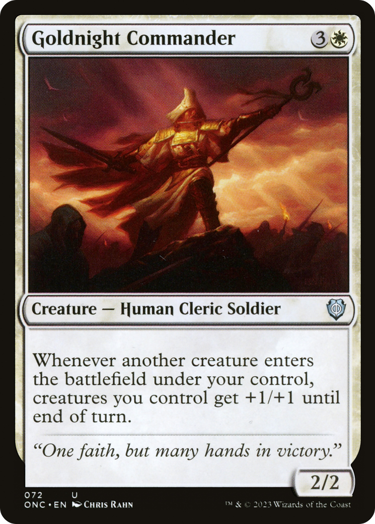 Goldnight Commander [Phyrexia: All Will Be One Commander]-3