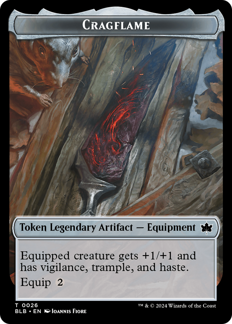 Cragflame // Starscape Cleric Double-Sided Token [Bloomburrow Tokens]-1