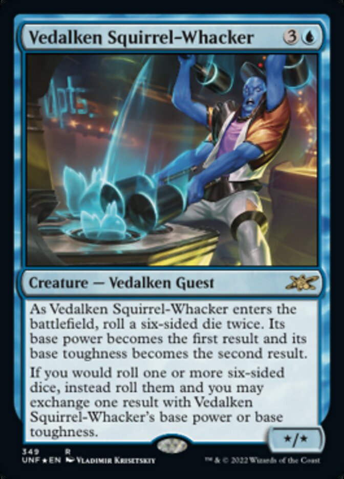 Vedalken Squirrel-Whacker (Galaxy Foil) [Unfinity]-1