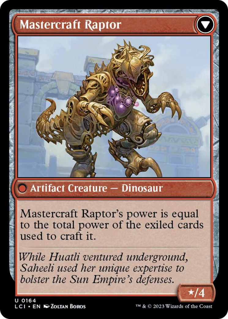 Saheeli's Lattice // Mastercraft Raptor [The Lost Caverns of Ixalan]-2