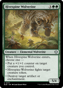 Hivespine Wolverine [Bloomburrow]-1
