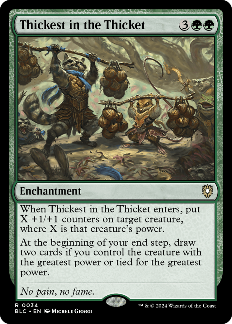 Thickest in the Thicket [Bloomburrow Commander]-1