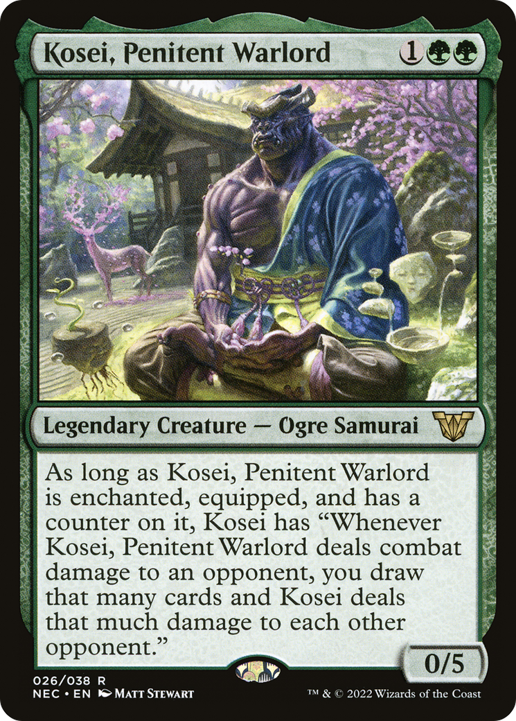 Kosei, Penitent Warlord [Kamigawa: Neon Dynasty Commander]-1