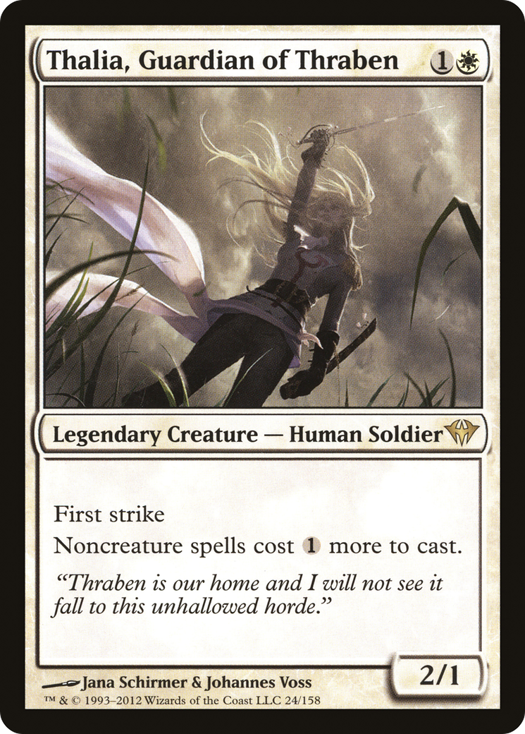 Thalia, Guardian of Thraben [Dark Ascension]-1