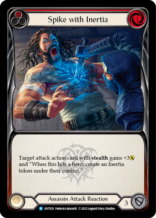 Spike with Inertia (Red) [OUT023] (Outsiders)  Rainbow Foil-1