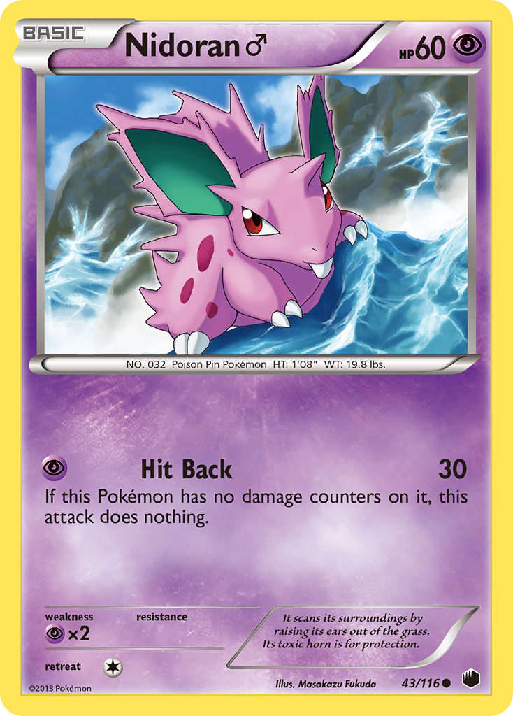 Nidoran (43/116) (Male) [Black & White: Plasma Freeze]-1