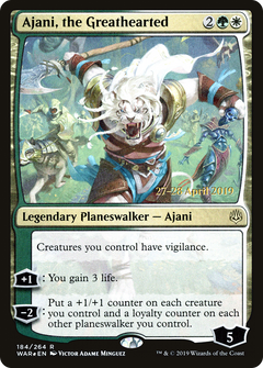 Ajani, the Greathearted [War of the Spark Prerelease Promos]-1