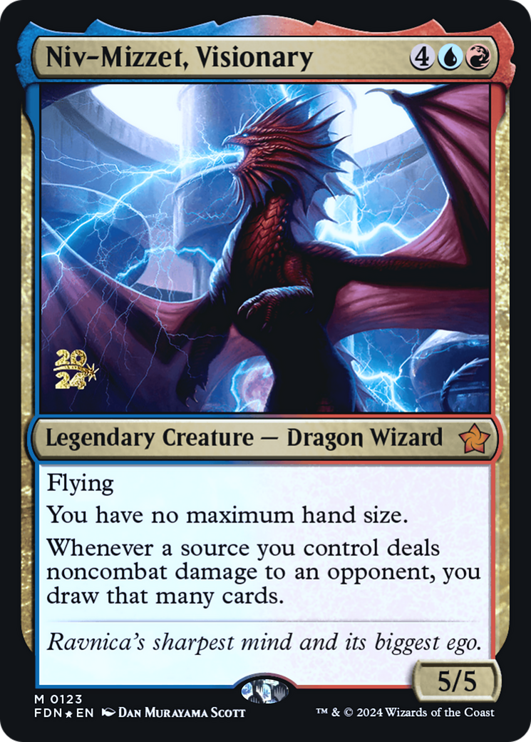 Niv-Mizzet, Visionary [Foundations Prerelease Promos]-1