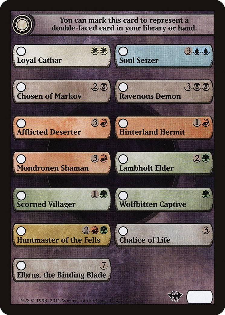 Dark Ascension Checklist [Dark Ascension Tokens]-1