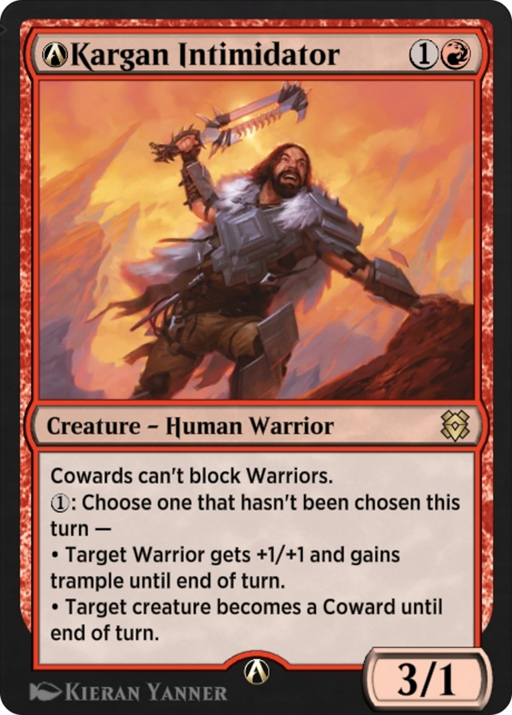 A-Kargan Intimidator (ZNR-A-145) - Zendikar Rising-1