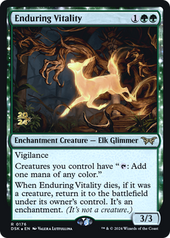 Enduring Vitality [Duskmourn: House of Horror Prerelease Promos]-1