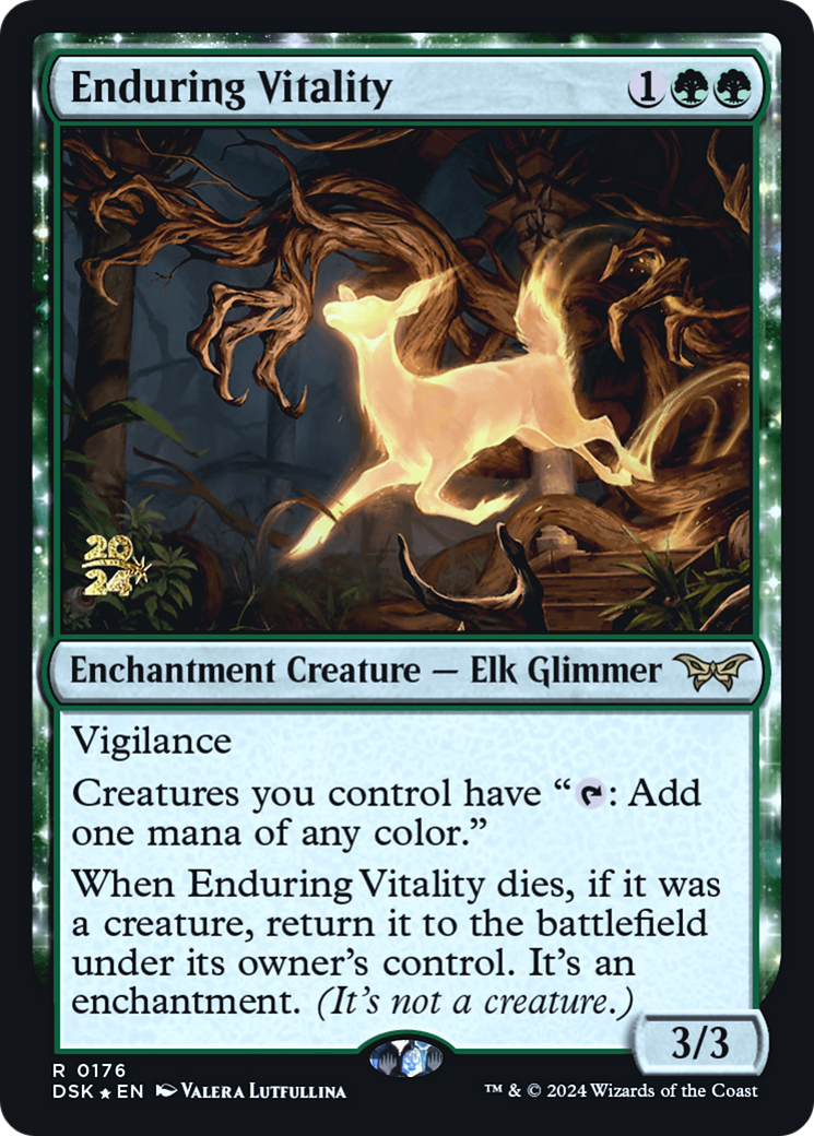 Enduring Vitality [Duskmourn: House of Horror Prerelease Promos]-1