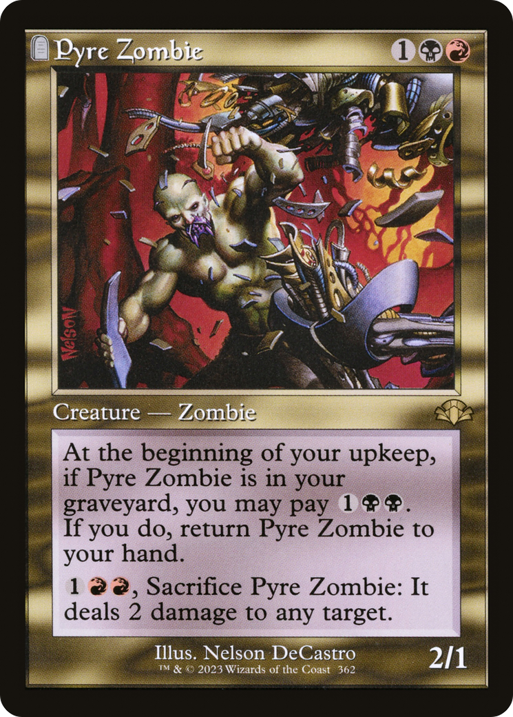 Pyre Zombie (Retro) [Dominaria Remastered]-1