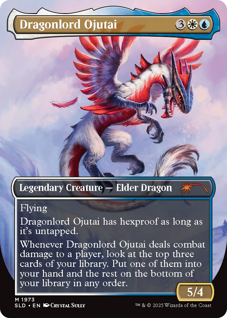 Dragonlord Ojutai // Dragonlord Ojutai (SLD-1973) - Secret Lair Drop (Borderless) Foil-2