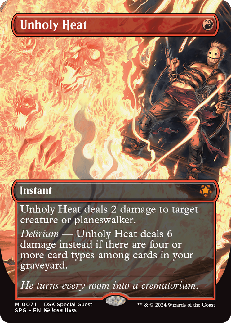 Unholy Heat (Borderless) (SPG-071) - Special Guests (Borderless) Foil-1