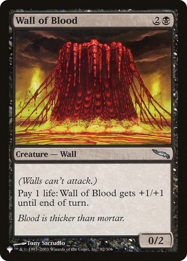 Wall of Blood (LIST-82/306) - The List-1