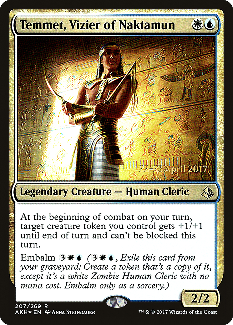 Temmet, Vizier of Naktamun [Amonkhet Prerelease Promos]-1