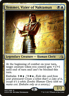 Temmet, Vizier of Naktamun [Amonkhet Prerelease Promos]-1
