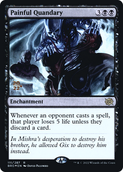Painful Quandary [The Brothers' War Prerelease Promos]-1