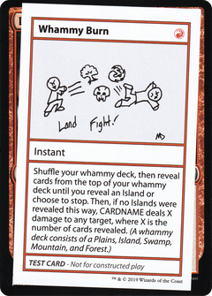 Whammy Burn (No PW Symbol) (CMB1-) - Mystery Booster Playtest Cards 2021-1