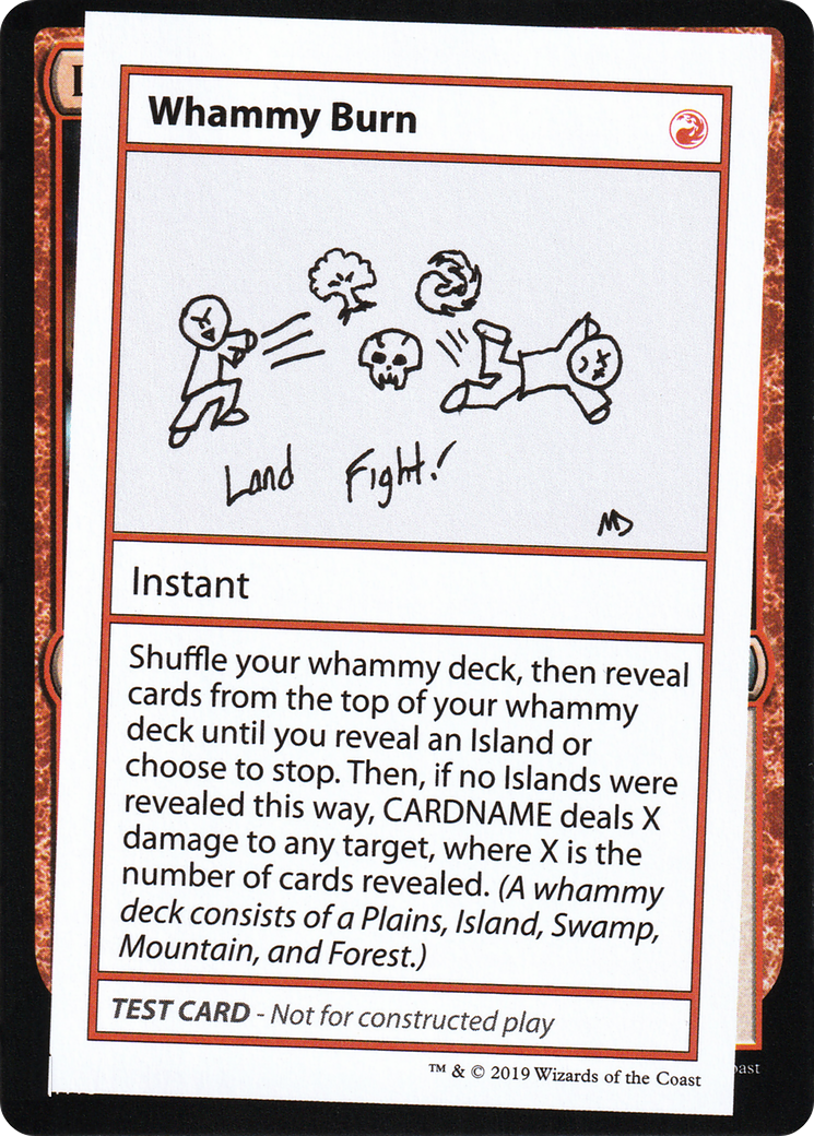 Whammy Burn (No PW Symbol) (CMB1-) - Mystery Booster Playtest Cards 2021-1