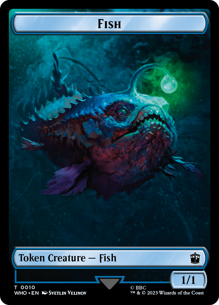 Fish // Alien Insect Double-Sided Token [Doctor Who Tokens]-1