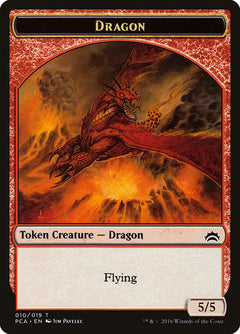 Dragon // Saproling Double-Sided Token [Planechase Anthology Tokens]-1