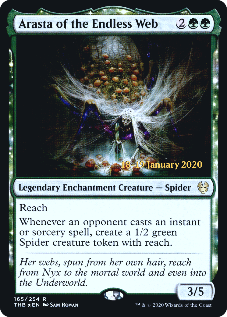 Arasta of the Endless Web [Theros Beyond Death Prerelease Promos]-1