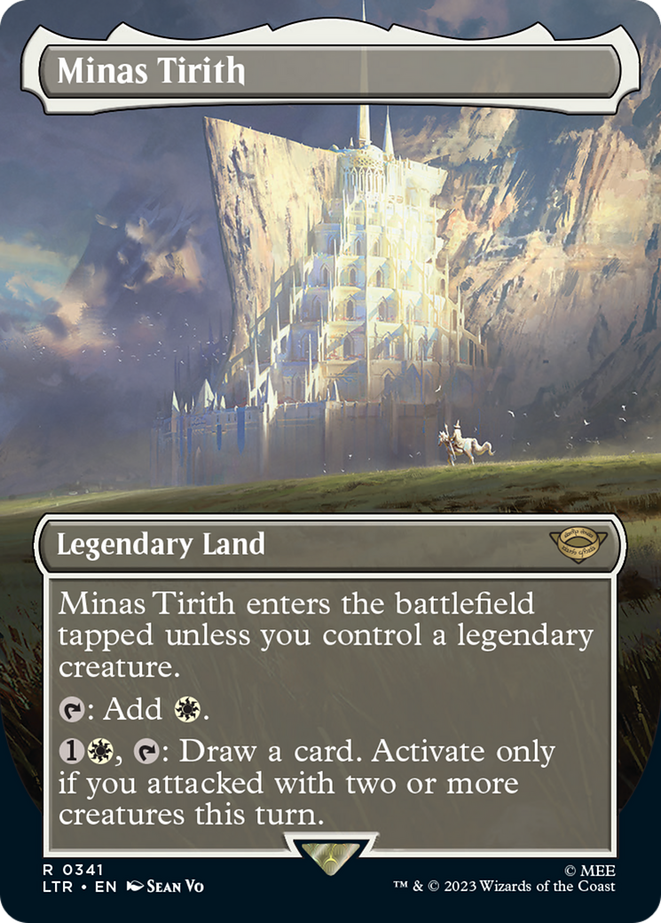 Minas Tirith (Borderless Alternate Art) (341) [The Lord of the Rings: Tales of Middle-Earth]-1