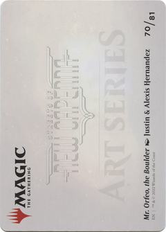 Mr. Orfeo, the Boulder // Mr. Orfeo, the Boulder (ASNC-070) - New Capenna Art Series (Borderless) Foil-2