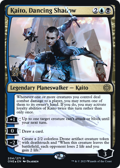 Kaito, Dancing Shadow [Phyrexia: All Will Be One Prerelease Promos]-1