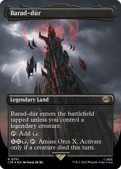 Barad-dur (0751) (Borderless) (Surge Foil) [The Lord of the Rings: Tales of Middle-Earth]-1