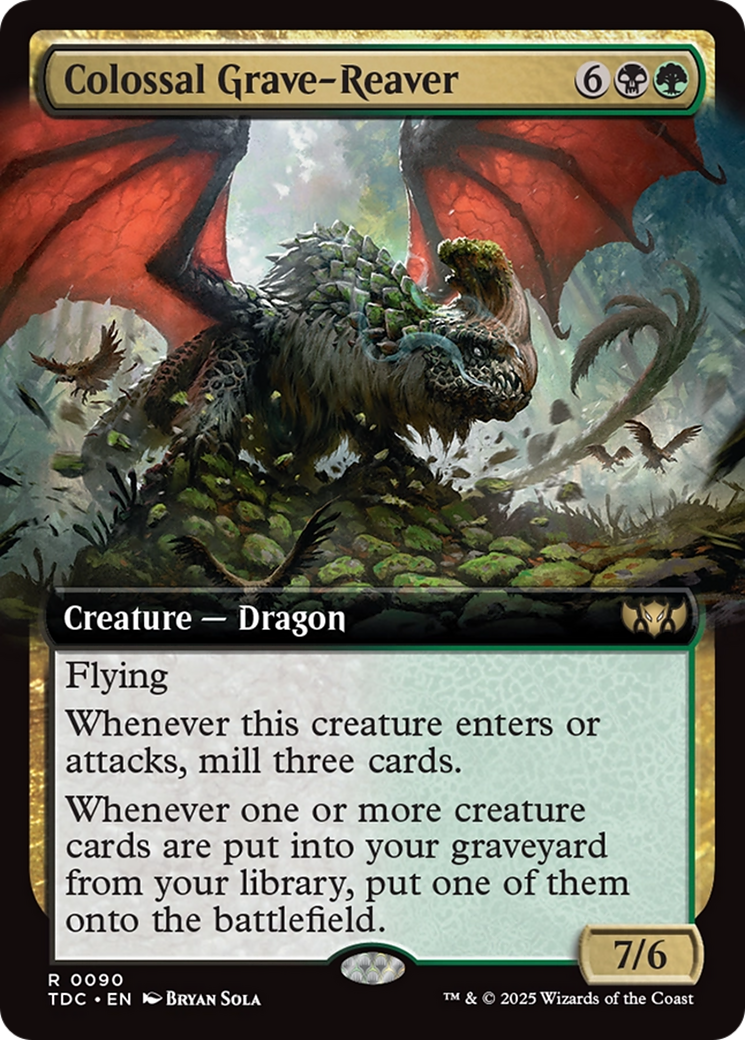 Colossal Grave-Reaver (Extended Art) [Tarkir: Dragonstorm Commander]-1