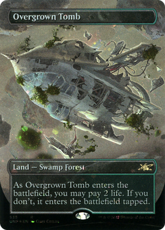 Overgrown Tomb (Borderless) (Galaxy Foil) [Unfinity]-1