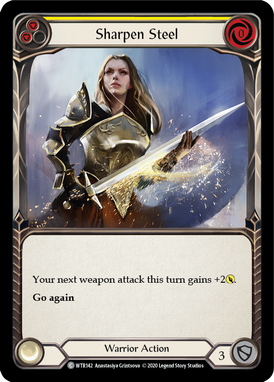 Sharpen Steel (Yellow) [U-WTR142] (Welcome to Rathe Unlimited)  Unlimited Rainbow Foil-2