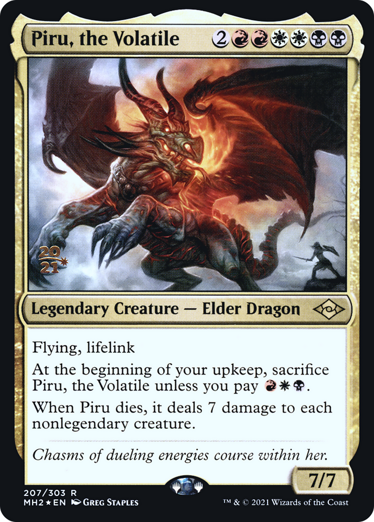 Piru, the Volatile [Modern Horizons 2 Prerelease Promos]-1