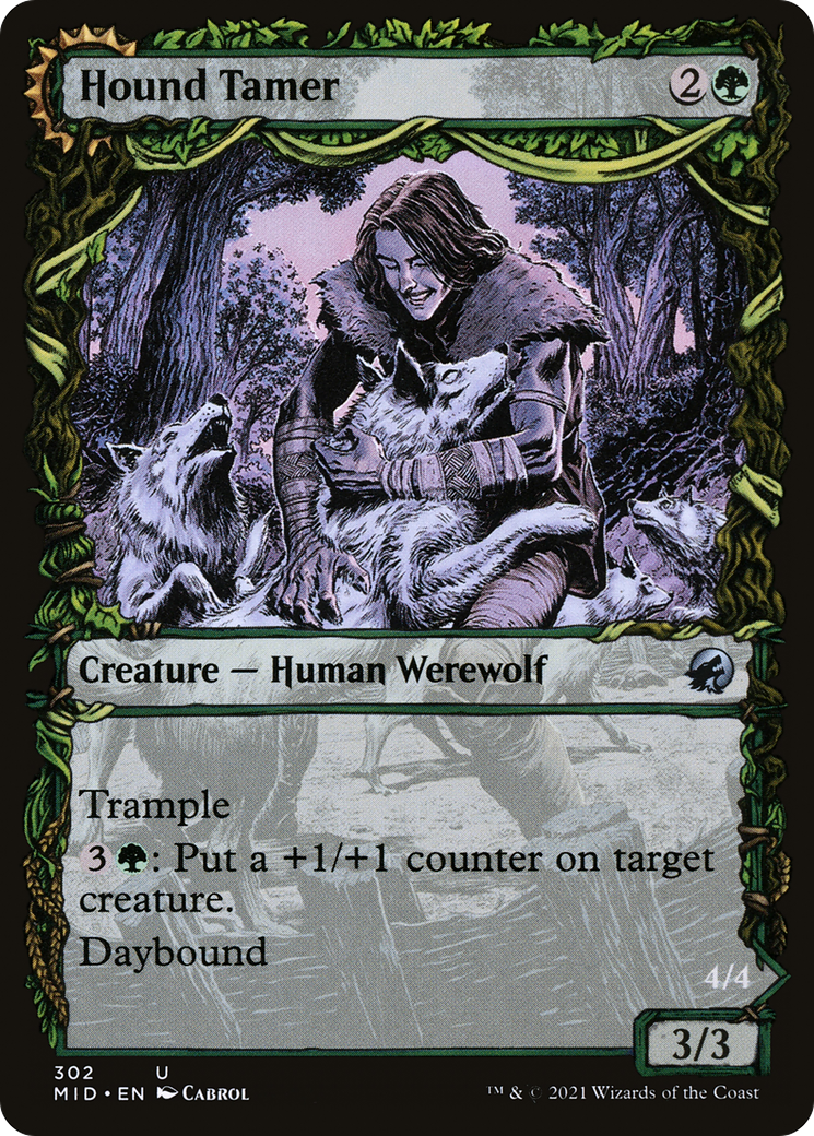 Hound Tamer // Untamed Pup (Showcase Equinox) [Innistrad: Midnight Hunt]-1