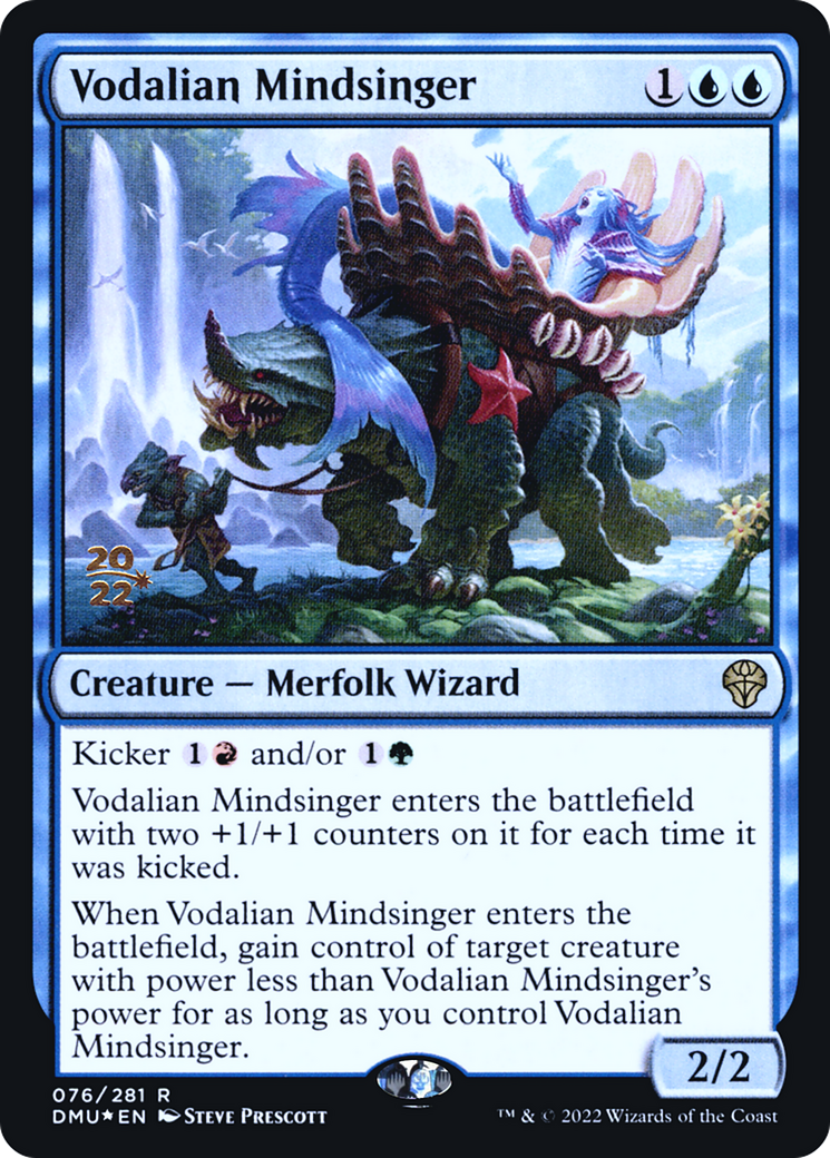Vodalian Mindsinger (PRE-076) - Dominaria United Promos Foil-1