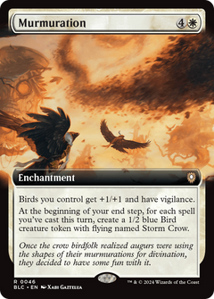 Murmuration (Extended Art) [Bloomburrow Commander]-1
