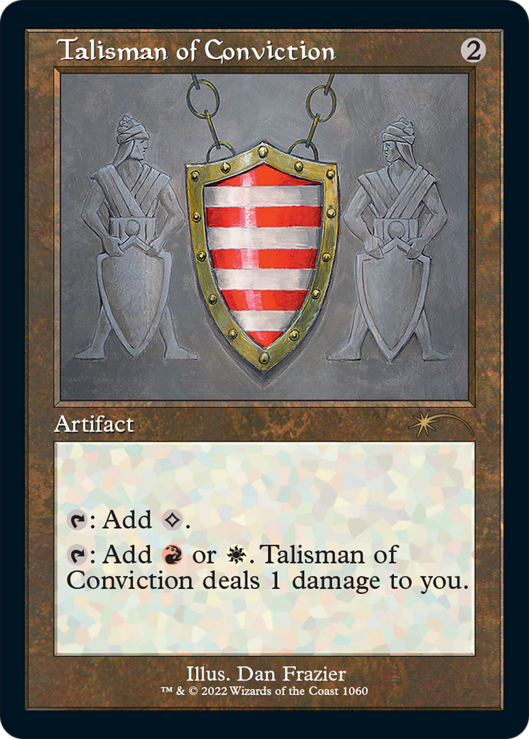 Talisman of Conviction (Retro Frame) (SLD-1060) - Secret Lair Drop Etched Foil-1