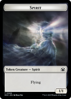 Spirt (9) // Treasure Double-Sided Token [March of the Machine Commander Tokens]-1